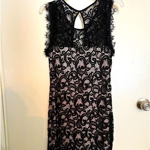 Black and Tan cocktail dress